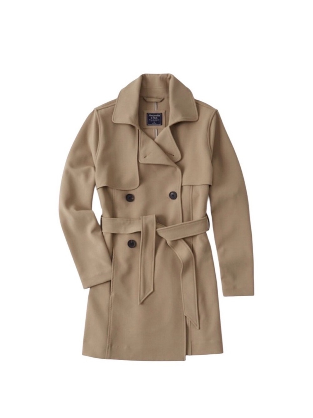 Abercrombie & Fitch Tan Trench Coat